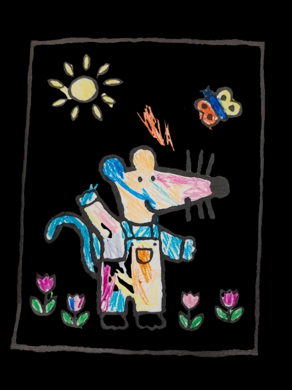Mouse in Overalls
